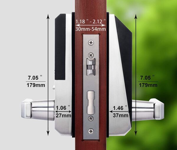 AL20DB Door Lock Touch Dimension